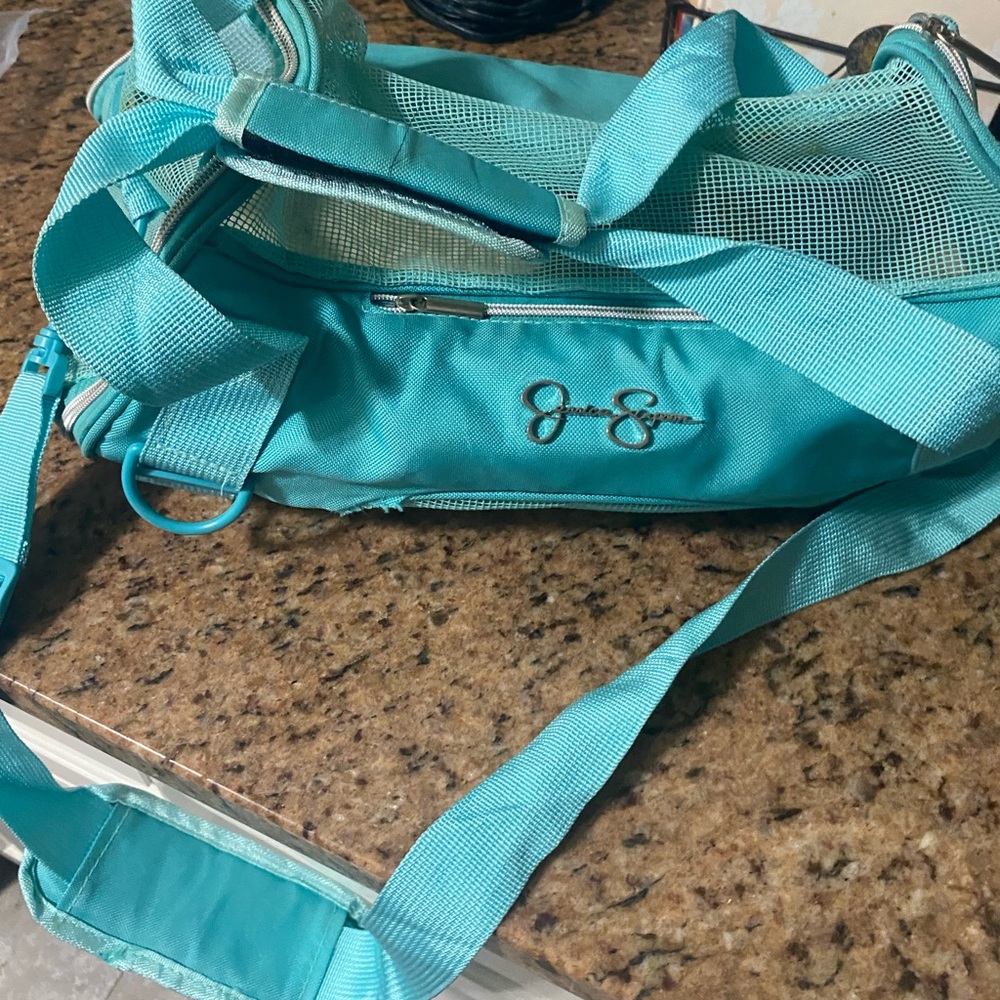 Jessica Simpson Aqua Mesh pet carrier